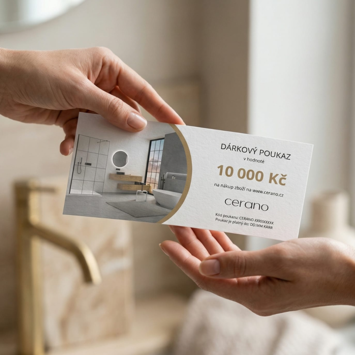 Dárkový voucher na koupelnové vybavení